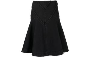 Джинсовая длинная юбка Women's WE11DONE, черный