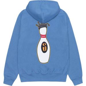 Куртка-худи с молнией Kingpin Stussy, тёмно-красная