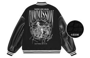 HARSH AND CRUEL бейсбольная куртка унисекс, Черный