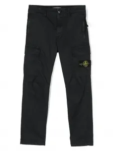 Узкие брюки карго Stone Island Junior, синий