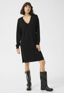 Платье Kaffe LIZZA DOUBLE V, Black Deep/Black