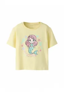 Футболка с принтом Name It, Pastel Yellow