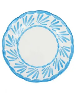 Круглая обеденная тарелка «Ареццо» Vietri, бирюзовый
