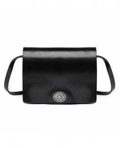 Женская сумка через плечо с рисунком Садовый лист OLD TREND, Black