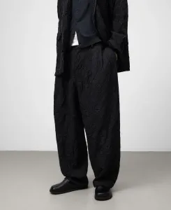 Мужские спортивные штаны с застежкой на пуговицу и эффектом смятости Adolfo Dominguez, темно-серый