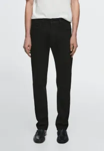 Узкие джинсы Massimo Dutti, Black