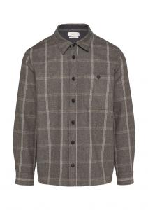 Клетчатая рубашка s.Oliver Regular fit Button Up Shirt, коричневый