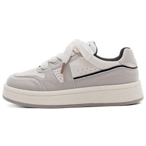 Женские повседневные туфли Warrior с низким верхом, устойчивые к истиранию, для увеличения роста, бежево-серо-черные