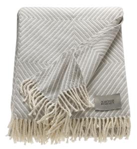 Плед tebas Schöner Wohnen, светло-серый/бежевый