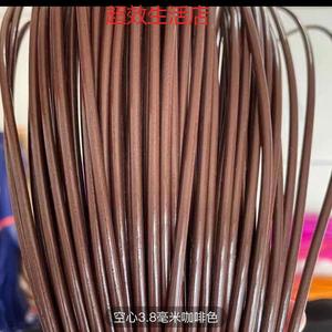 Yu Senyi Кресло из ротанга с пластиковым плетеным ремнем, цвет coffee brown, 3.8 круглый полый шнур, один цзинь