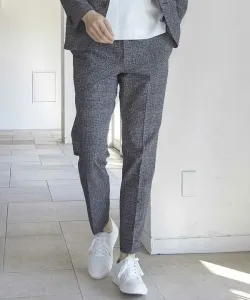 Брюки из ткани сирсакер с клетчатым принтом «Глен» Union Station, цвет Black