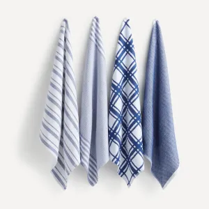 Набор из 4 экологически чистых хлопчатобумажных салфеток Heidi El Corte Inglés, синий