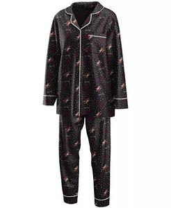 Женская черная рубашка Arizona Coyotes с длинным рукавом и застежкой на пуговицы, комплект для сна и брюки WEAR by Erin Andrews