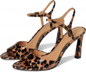 Туфли Vince Camuto Lilah Ankle Strap High Heel Sandal, цвет Black/Natural