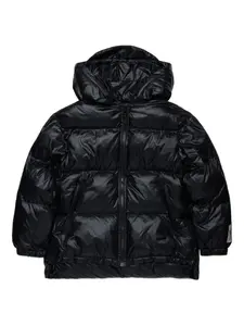 Пуховик с логотипом Nº21 Kids, черный