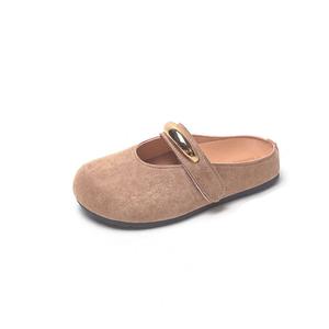 Износостойкие закрытые тапочки для женщин Little Red Man, хаки