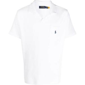 Поло с накладным карманом Polo Ralph Lauren, белый