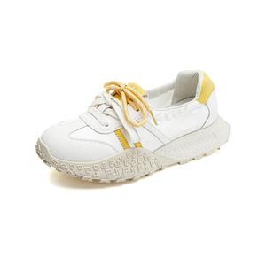 Низкие повседневные кроссовки для женщин POOQ, желтый