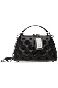 Гламурная трапециевидная сумка Glam Slam Maison Margiela, черный