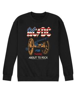 Мужская флисовая футболка ACDC About to Rock AIRWAVES, черный