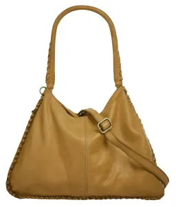 Шоппер Samantha Look, натуральная кожа, производство Италия, желтый