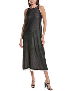 Кеннет Коул Многослойное прозрачное макси-платье Kenneth Cole, черный