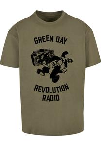 Рубашка Merchcode Green Day Revolution Radio, оливковый