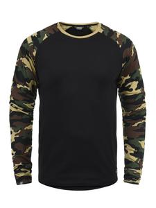 Рубашка с длинным рукавом !SOLID, черный