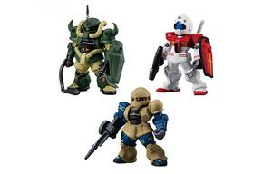 FW GUNDAM CONVERGE CORE Mobile Suit Gundam, Real Color Scheme II Play Food Full Box 3 Pcs BANDAI