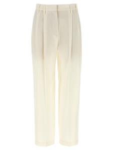 Брюки со складками Brunello Cucinelli, белый