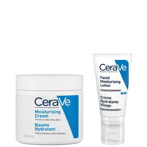 Evening Moisturizing Routine для сухой кожи, лица и тела Увлажняющий крем с гиалуроновой кислотой Cerave