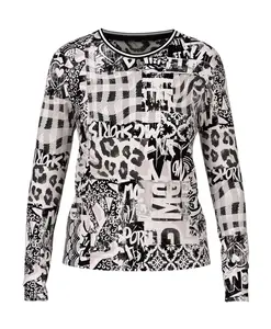 Рубашка с длинными рукавами и принтом Marc Cain, мультиколор