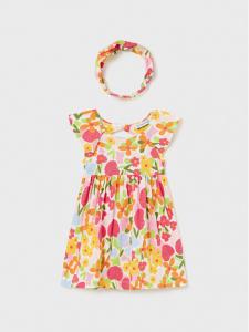 Летнее платье стандартного кроя Mayoral, мультиколор