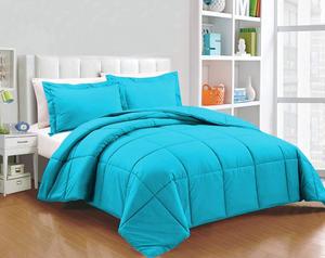 Dainty Homes Комплект постельного белья классический стильный дизайн сплошной цвет бирюзовый Turqouise