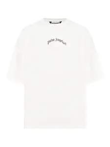 Футболка Curved Logo PALM ANGELS, нейтральный