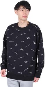 Мужская толстовка с длинными рукавами и круглым вырезом FOUNDATIONAL FLEECE L/S CREW 3.0 Oakley, черный