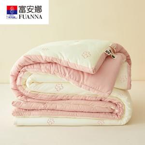 Fuanna Одеяло 220х240 см, 4 кг, зимнее, для температуры 0-5°C, из соевого волокна, цвет Cream Powder Flower