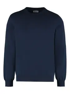 Свитер с круглым вырезом THE (Alphabet), синий