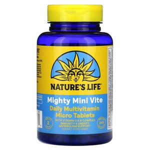 Витамин Nature's Life Mighty Mini Vite Daily Multivitamin, 240 микротаблеток