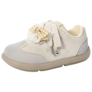 CPXO Износостойкие низкие женские кроссовки бежево-желтого цвета