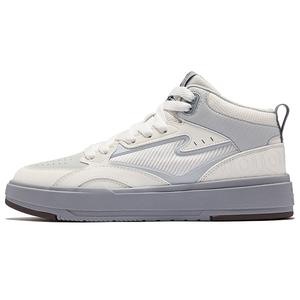 Erke Быстросохнущие и износостойкие высокие кроссовки для скейтбординга, мужские, цвет: микрокристаллический, белый, серо-розовый