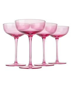Классические бокалы для коктейлей, набор из 4 штук The Wine Savant, розовый
