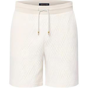 Жаккардовые шорты из хлопкового джерси LOUIS VUITTON, белые