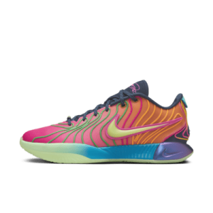 Кроссовки Nike LeBron XXI Basketball Shoes, цвет Photo Blue/Vapor Green/Laser Orange/Laser Fuchsia