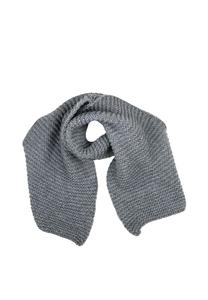 Шарф Вязаный шарф Strick-It, производство Италия Collezione alessandro, серый