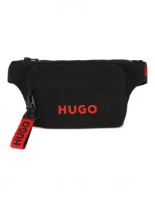 Поясная сумка с логотипом Hugo Kids, черный