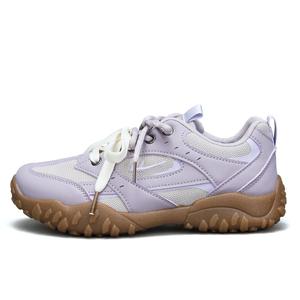 Амортизирующие противоскользящие дышащие низкие повседневные туфли для женщин WARRIOR, Light Purple