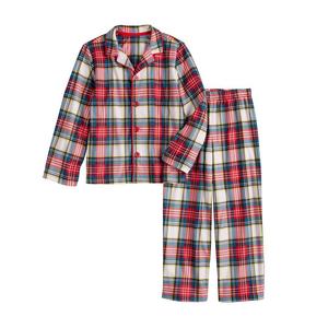 Пижамный комплект с верхом и низом Jingle Bell Rock для детей 4–14 лет Jammies For Your Families, цвет Holiday Plaid