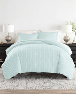 Комплект постельного белья Tranquil Sleep с узором, размер Full/Queen Ienjoy Home, цвет light blue chevron