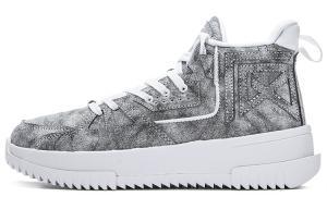 ANTA Амортизирующие противоскользящие и износостойкие баскетбольные кроссовки мид-топ мужские Heather Gray